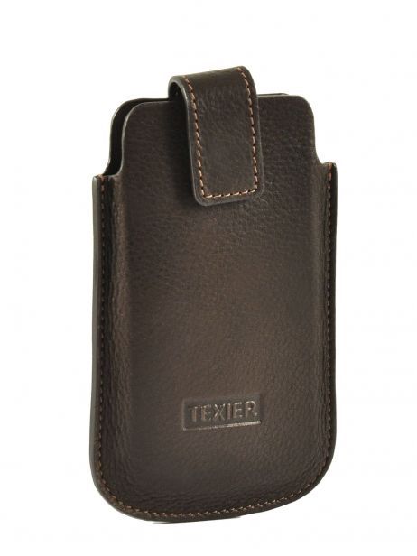 Etui Téléphone Cuir Texier Marron denver 8597