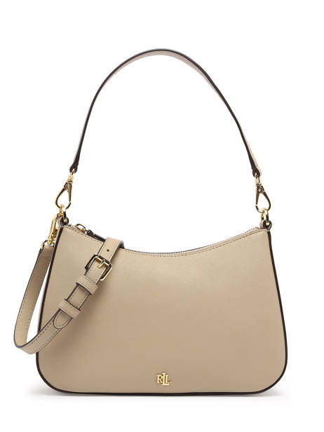 Sac Porté épaule Danni 26 Cuir Lauren ralph lauren Beige danni 31883768