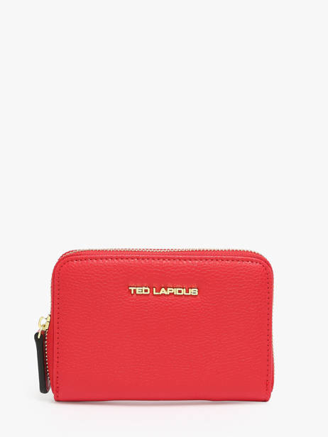 Porte-monnaie Ted lapidus Rouge jara TLMQ1503