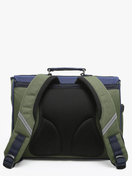 Cartable 2 Compartiments Caramel et cie Vert fier GA vue secondaire 4