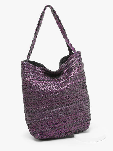 Sac Porté épaule Heritage Cuir Biba Violet heritage RUB1L vue secondaire 2