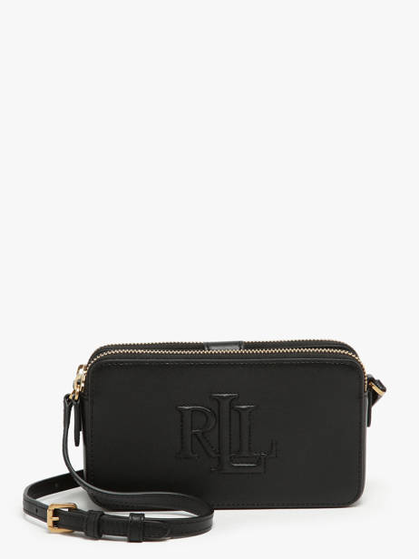 Sac Bandoulière Anstey Cuir Lauren ralph lauren Noir anstey 32951475