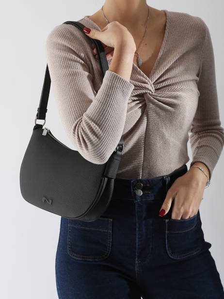 Sac Baguette Sixty Cuir Nathan baume Noir nathan 1932 60 vue secondaire 1