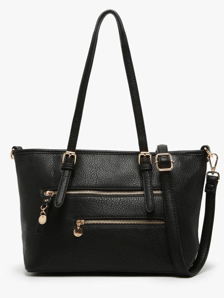 Sac Porté épaule Zip Lulu castagnette Noir zip WILFRIED vue secondaire 4