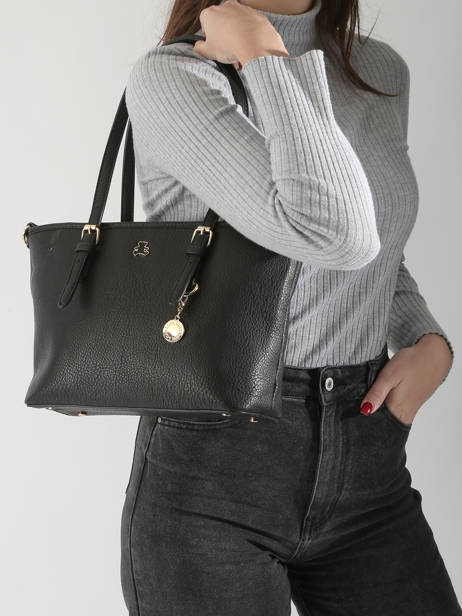 Sac Porté épaule Zip Lulu castagnette Noir zip WILFRIED vue secondaire 1