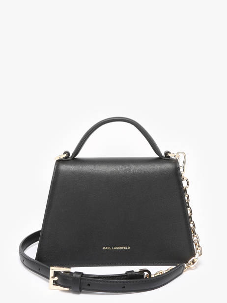 Sac Bandoulière K Signature Cuir Karl lagerfeld Noir k signature A1W30038 vue secondaire 4