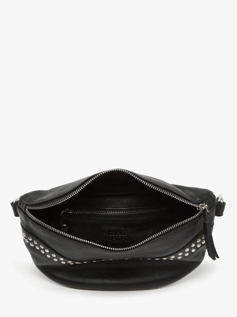 Sac Banane Cuir Basilic pepper Noir glam BGLA32 vue secondaire 3