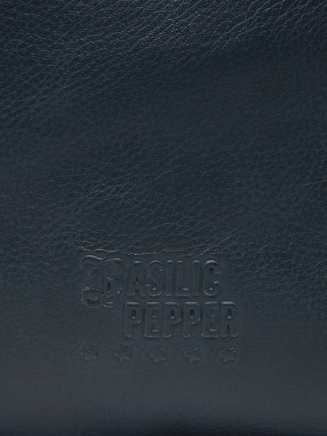 Sac Porté épaule A4 Cow Cuir Basilic pepper Bleu cow BCOW78 vue secondaire 5