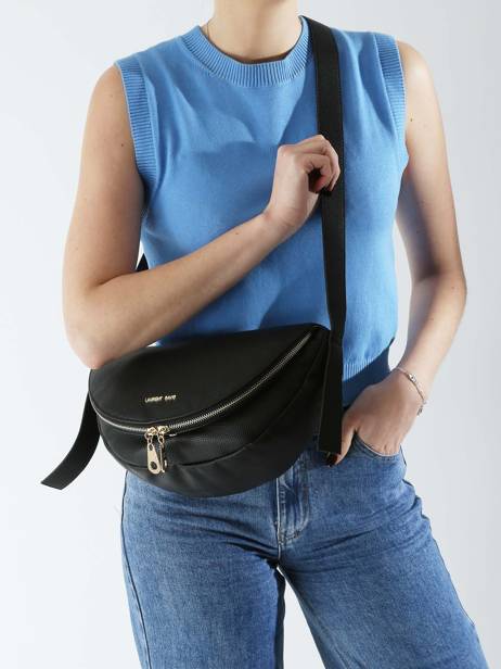 Sac Bandoulière Demi-lune Estée Laurent david Noir ld bags 940 vue secondaire 1