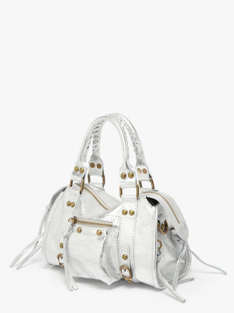 Sac Bandoulière Nine Cuir Milano Argent nine NI24091 vue secondaire 2