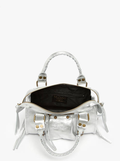 Sac Bandoulière Nine Cuir Milano Argent nine NI24091 vue secondaire 3