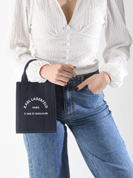 Sac Bandoulière Rsg Coton Karl lagerfeld Bleu rsg A1W50039 vue secondaire 1