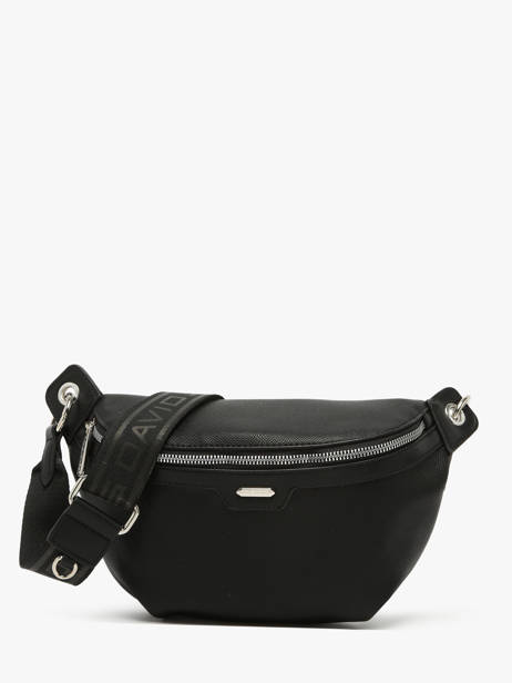 Sac Banane David jones Noir saffiano CM7371