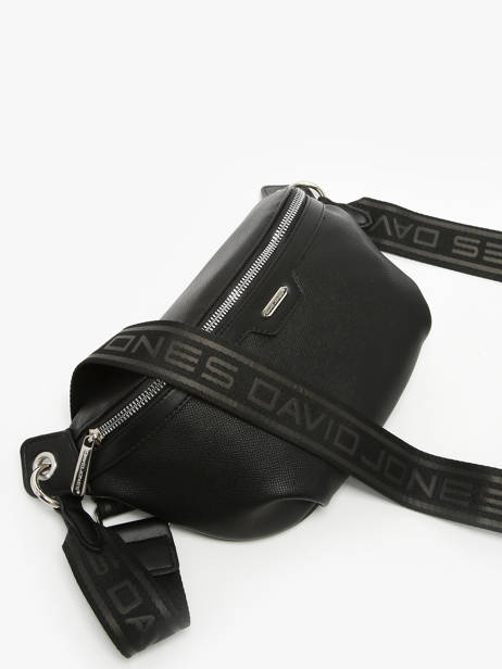 Sac Banane David jones Noir saffiano CM7371 vue secondaire 2