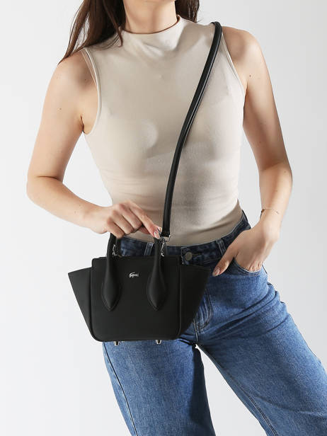 Sac Porté Main Daily City Lacoste Noir daily city NF4959DZ vue secondaire 1