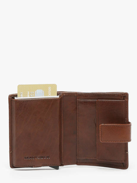 Portefeuille Porte-monnaie Cuir Maverick Marron rough gear MAVRG063 vue secondaire 1