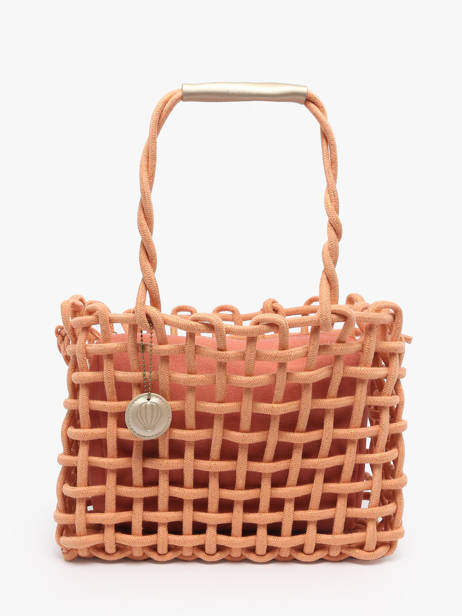 Sac à Main Crochet Le voyage en panier Orange crochet PM853