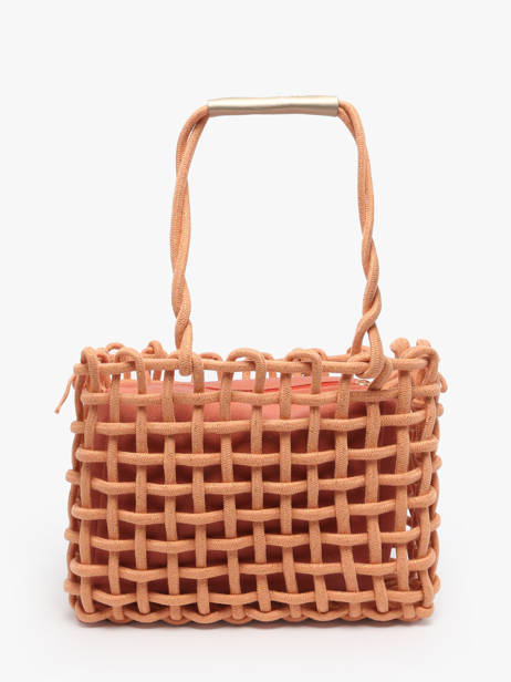 Sac à Main Crochet Le voyage en panier Orange crochet PM853 vue secondaire 4