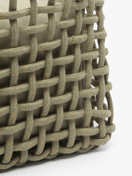 Sac à Main Crochet Le voyage en panier Vert crochet PM853 vue secondaire 5