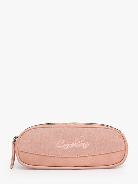 Trousse 2 Compartiments Cameleon Rose vintage color - VIC-TROU