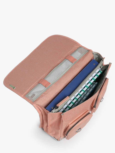 Cartable 2 Compartiments Cameleon Rose vintage color CA38 vue secondaire 3