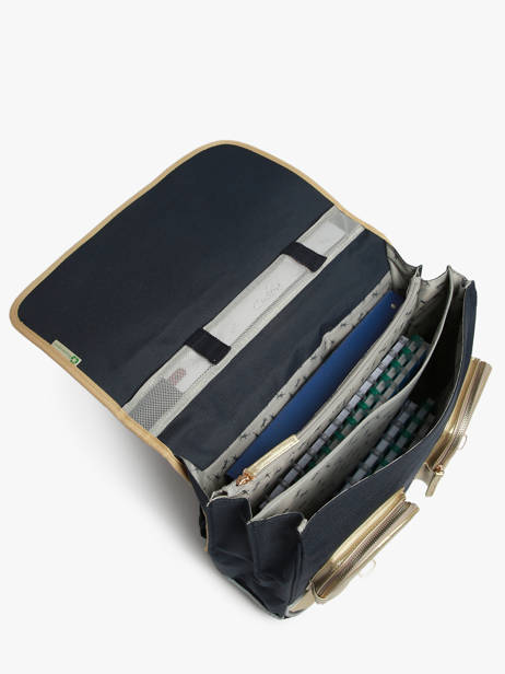 Cartable Enfant 3 Compartiments Cameleon Bleu vintage fantasy CA41 vue secondaire 3