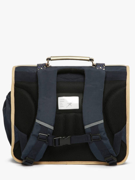 Cartable Enfant 3 Compartiments Cameleon Bleu vintage fantasy CA41 vue secondaire 4