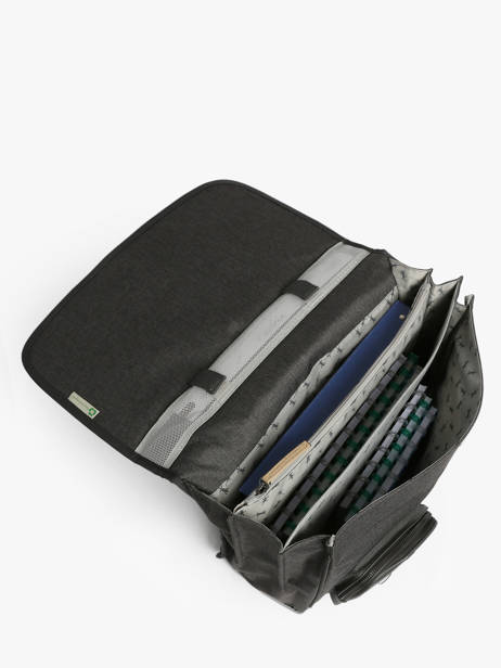 Cartable Enfant 3 Compartiments Cameleon Gris vintage urban CA41 vue secondaire 3