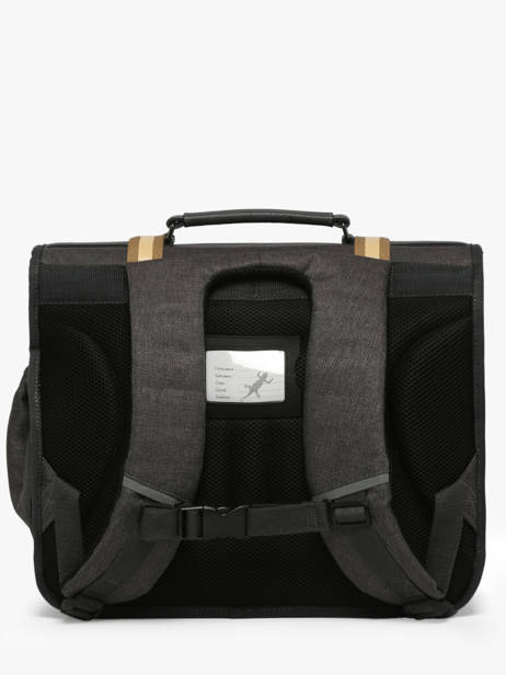 Cartable Enfant 3 Compartiments Cameleon Gris vintage urban CA41 vue secondaire 4