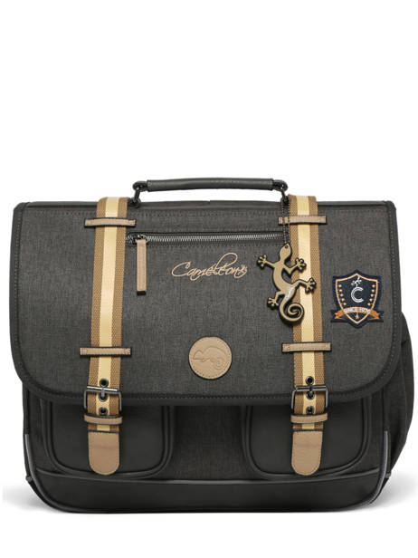 Cartable Enfant 3 Compartiments Cameleon Gris vintage urban CA41 vue secondaire 7