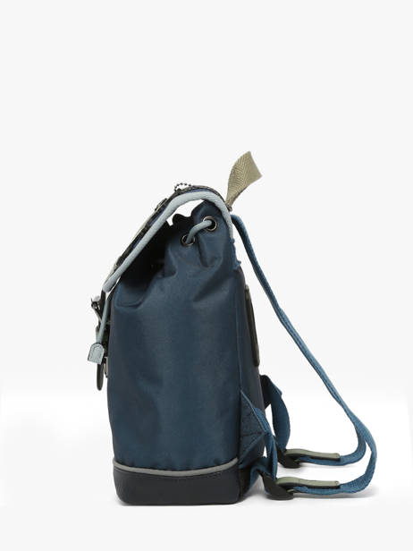 Sac à Dos 1 Compartiment Cameleon Bleu vintage urban SD25 vue secondaire 2