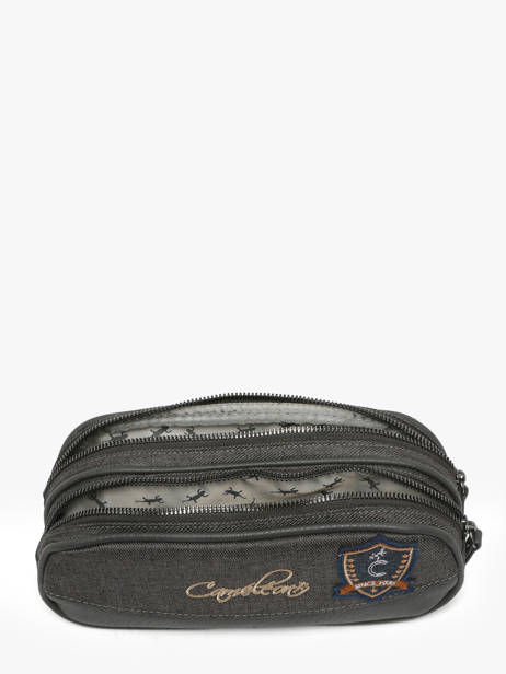 Trousse Enfant 2 Compartiments Cameleon Gris vintage urban VIB-TROU vue secondaire 1