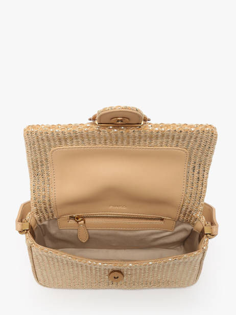 Sac Bandoulière Love Bag Icon Raphia Pinko Or love bag icon 4340A2CE vue secondaire 2