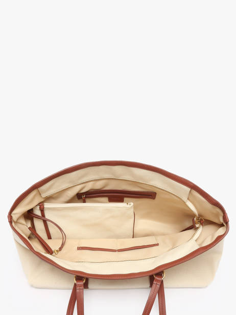 Sac Porté épaule Logo Shopper Coton Pinko Beige logo shopper 4715A2G2 vue secondaire 2