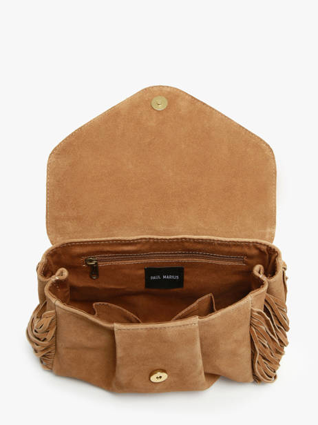 Sac Bandoulière Suzon M Folk Cuir Paul marius Marron folk SUZOMFOL vue secondaire 2