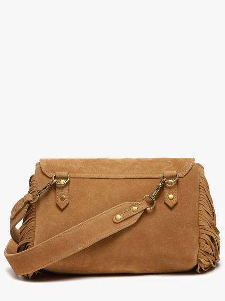 Sac Bandoulière Suzon M Folk Cuir Paul marius Marron folk SUZOMFOL vue secondaire 3