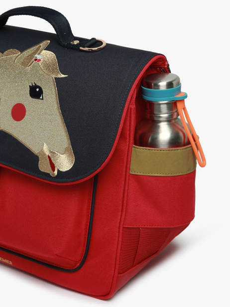 Cartable 2 Compartiments Jeune premier Rouge daydream girls G vue secondaire 5