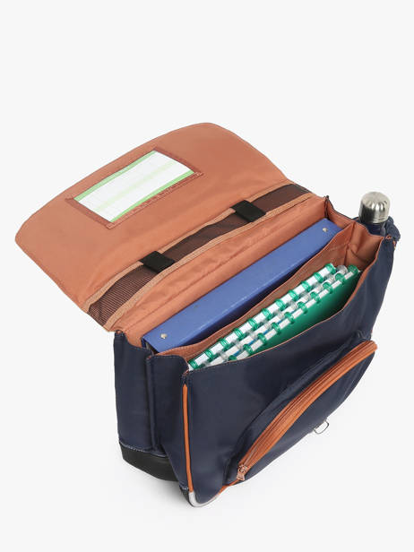 Cartable 2 Compartiments Tann's Bleu les fantaisies g 33111 vue secondaire 3