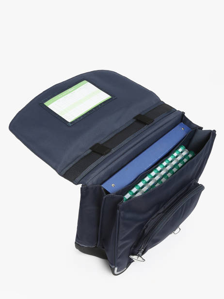 Cartable 2 Compartiments Tann's Bleu les fantaisies g 38142 vue secondaire 3