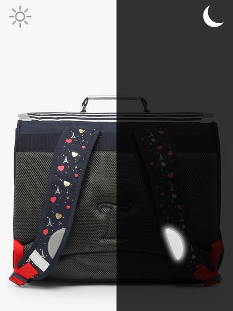Cartable 2 Compartiments Tann's Bleu les fantaisies f 41321 vue secondaire 5