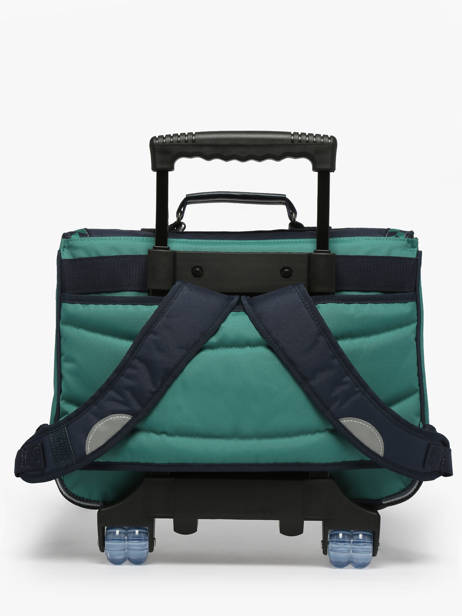 Cartable à Roulettes 2 Compartiments Tann's Vert les fantaisies g 42126 vue secondaire 4