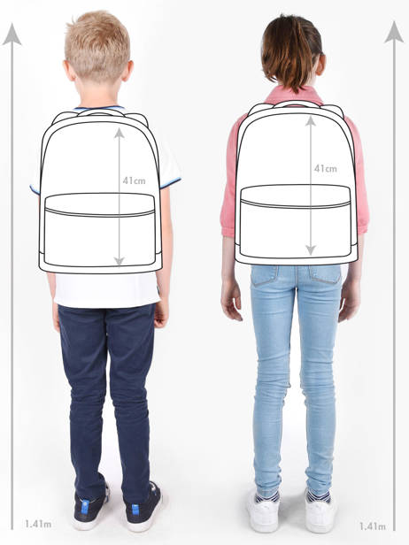 Sac à Dos 1 Compartiment Jeune premier Rouge daydream girls G vue secondaire 1