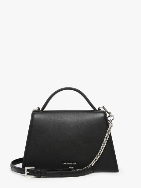 Sac Bandoulière K Signature Cuir Karl lagerfeld Noir k signature A1W30036 vue secondaire 5