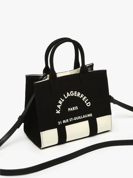 Sac Bandoulière Rsg Coton Karl lagerfeld Noir rsg A3W50027 vue secondaire 2