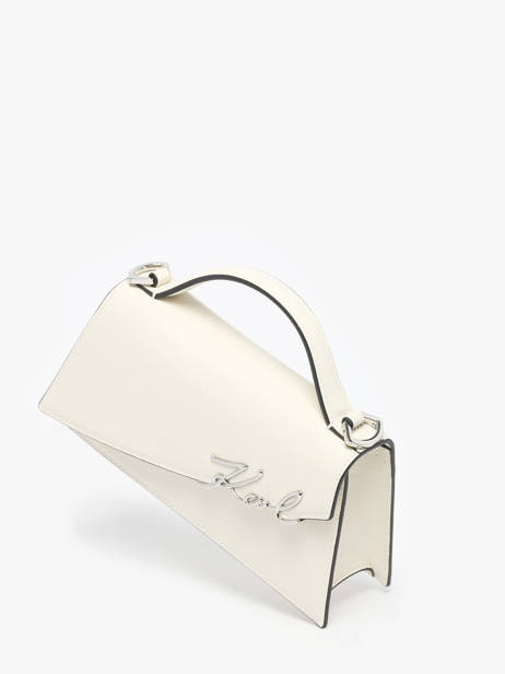 Sac Bandoulière K Signature Cuir Karl lagerfeld Beige k signature A1W30458 vue secondaire 2