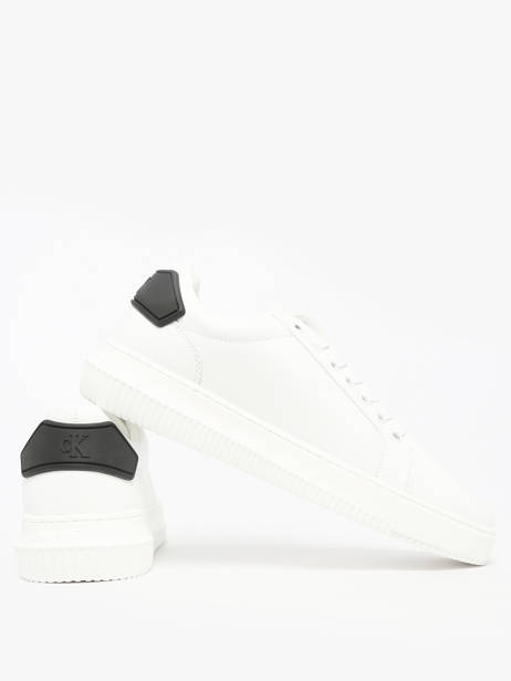 Sneakers En Cuir Calvin klein jeans Blanc men YM01296 vue secondaire 3