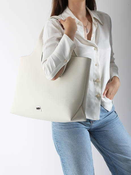 Sac Porté épaule K Ikon Polyurethane Karl lagerfeld Beige k ikon A3W30096 vue secondaire 1