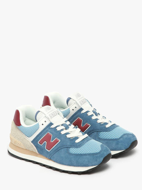 Sneakers 574 En Cuir New balance Bleu boy U574SPR vue secondaire 2