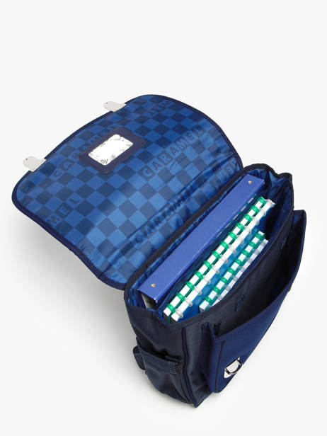 Cartable 2 Compartiments Caramel et cie Bleu fier GA vue secondaire 3
