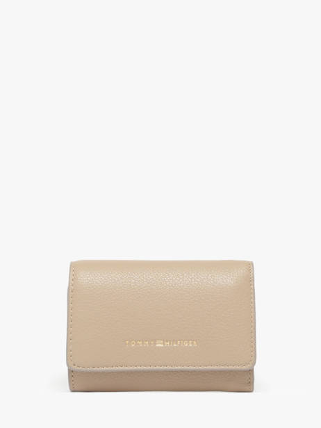 Portefeuille Tommy hilfiger Marron th logotape AW17477